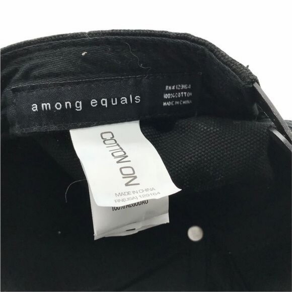 Among Equals Cotton On Blackcastle Snap Back Cap Hat Black Snapback Adjustable - Picture 8 of 10